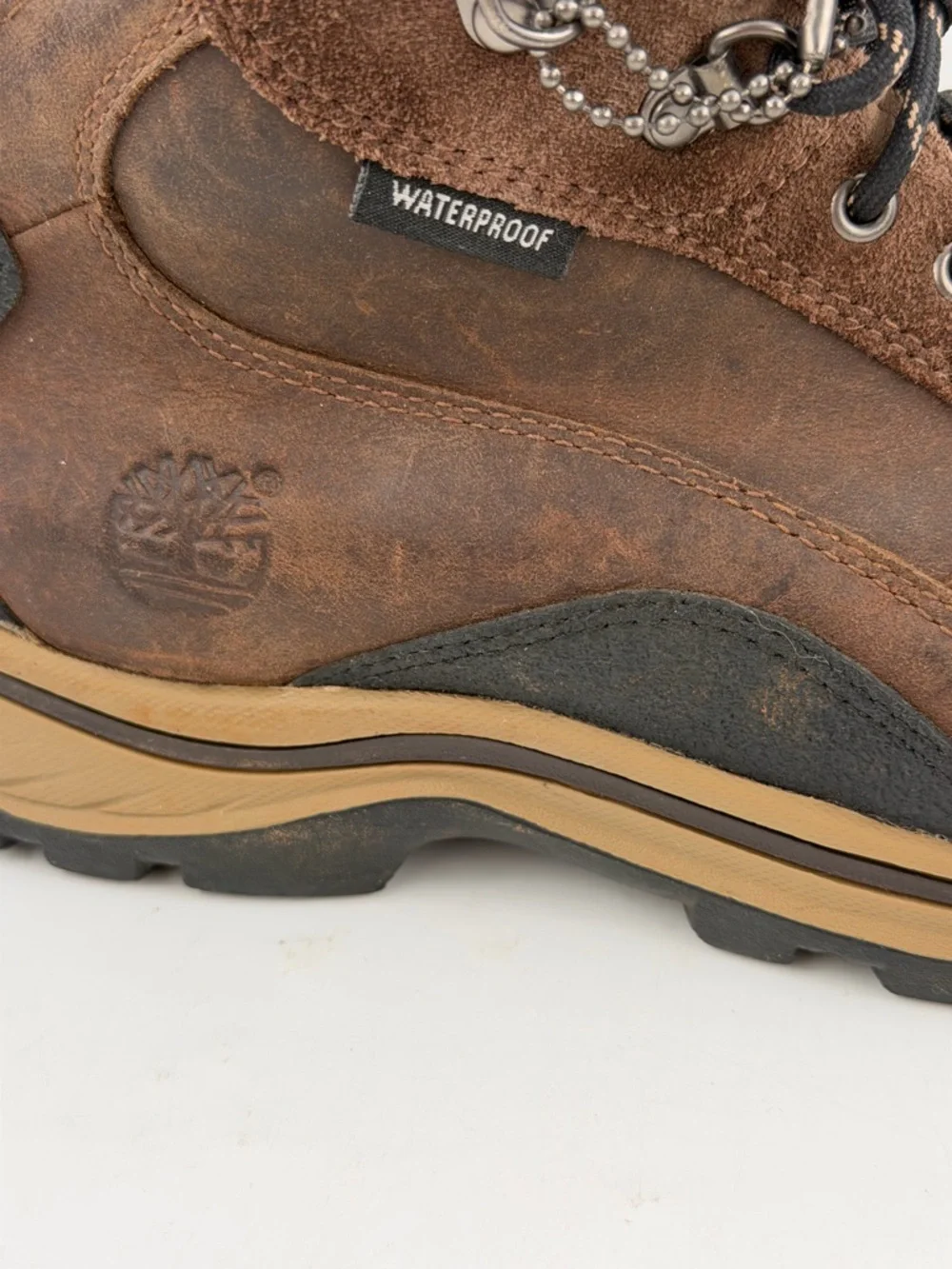 Timberland Boy’s Backroads Brown Leather - SZ 4.5 - Lace-Up Hiking Boots